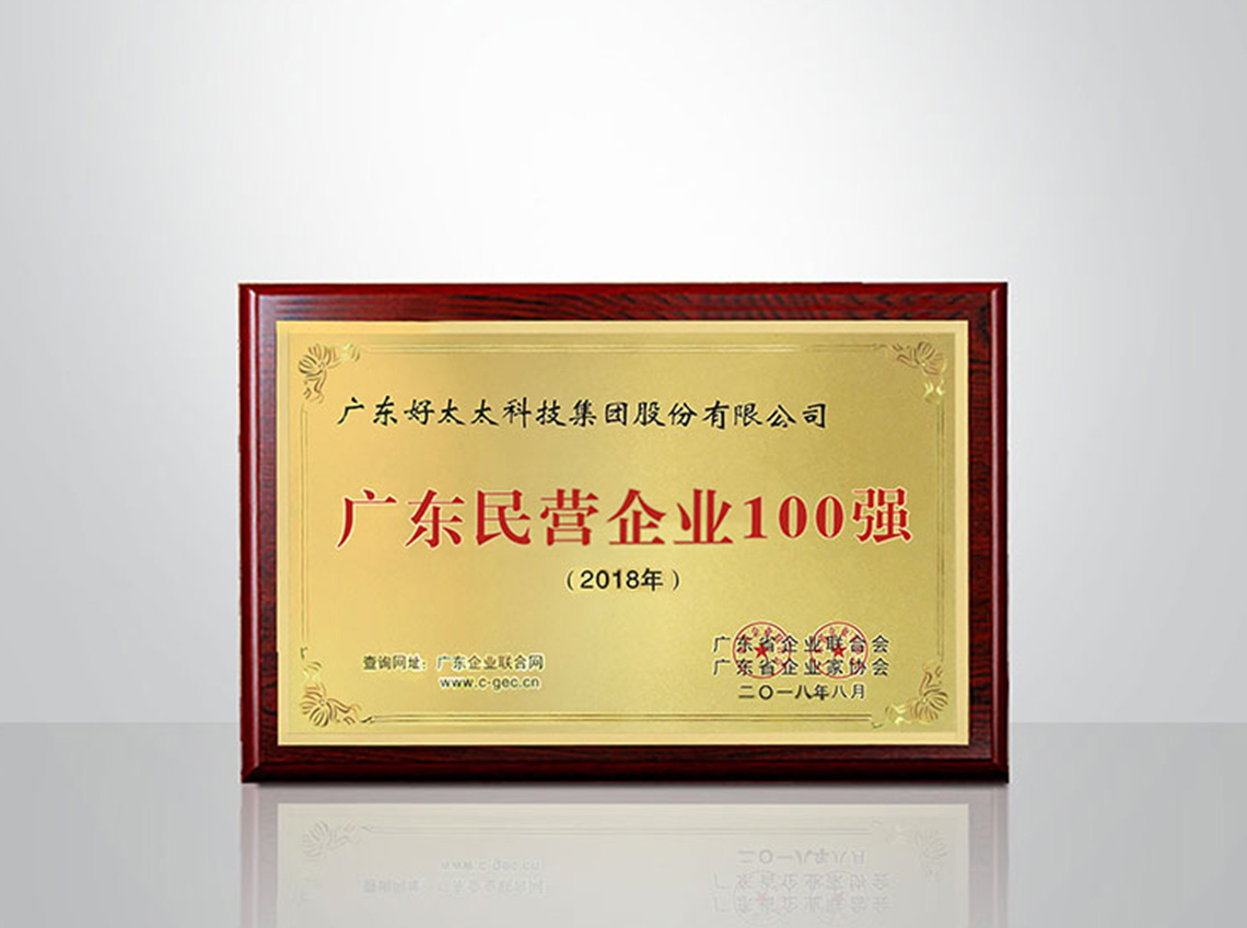 2018年廣東民營制造業(yè)100強(qiáng)